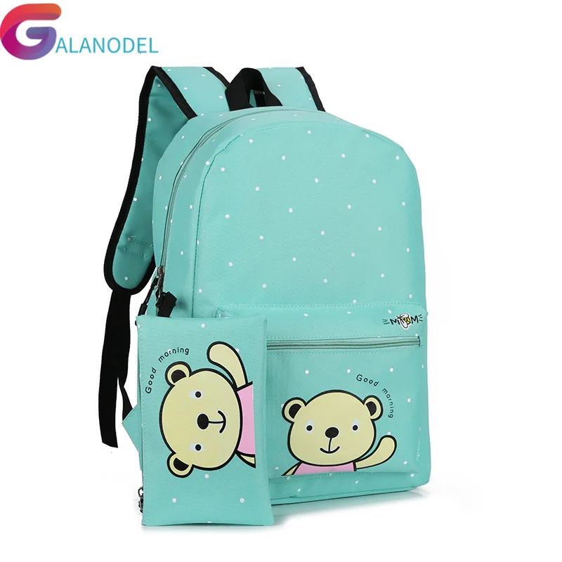 Водонепроницаемый нижнее белье с рисунком из мультфильма трусы школьные ранцы для комплект школьных рюкзаков для девочек Детский рюкзак с точечной печатью Mochila дети