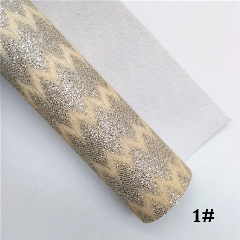 Glitterwishcome 21X29 см A4 Размер стеганые стрелы блестящая кожа, искусственная из искусственной кожи Ткань Винил для бантов, GM704A - Цвет: 1