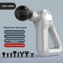 

12 Gears Mini Massage Gun Deep Tissue Electric Massager Neck Body Muscle Stimulation Pain Relief Relaxation Fitness Shaping