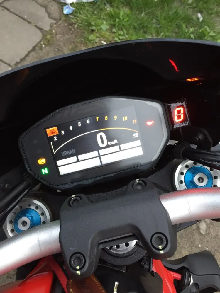 Для поездок на мотоцикле Ducati 696 821 Мотокросс Шестерни Дисплей Аксессуары для мотоциклов уровень ЭБУ Вилка Крепление Скорость Шестерни Дисплей индикатор
