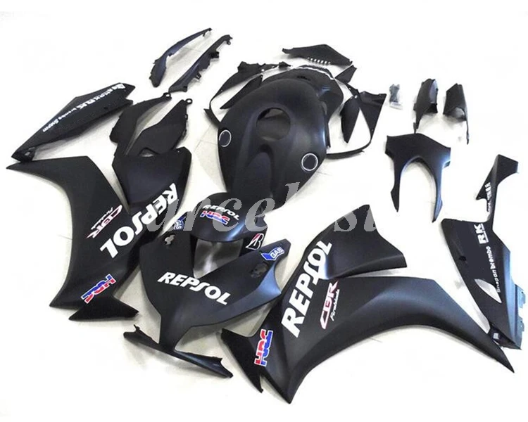 Литьевая Форма ABS Обтекатели комплект подходит для CBR1000RR 2012 2013 CBR 1000RR CBR1000 корпус набор черный матовый Repsol