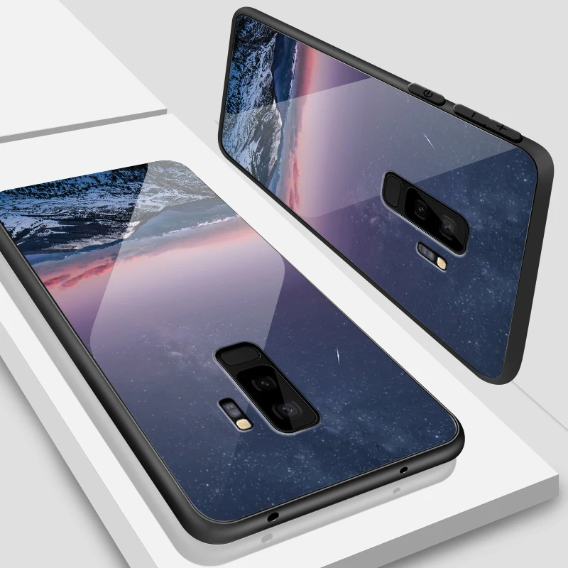 Чехол из закаленного стекла для OnePlus 3 3T 5 5T 6 6T 7 7 Pro для Samsung Galaxy S8 S9 S10 Plus противоударный чехол с полной защитой - Цвет: W377