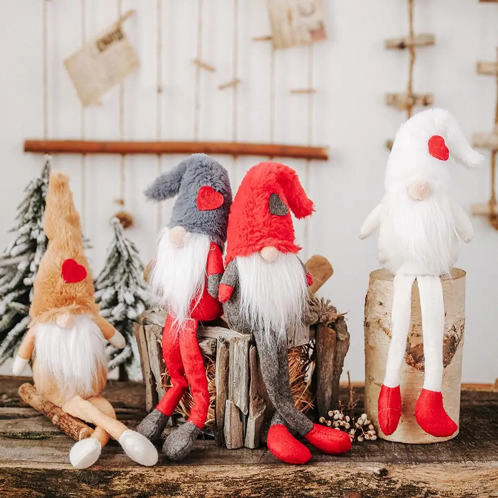 

New Arrival Christmas Soft Gnome Doll Play Toy Hanging Pendant Xmas Tree Durable Tabletop Window Decor Gift