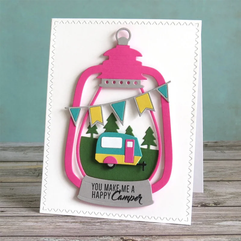 SugarPea Lantern die Camping Icons Simonne Clay