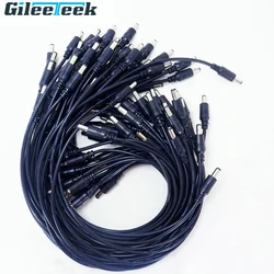 Cordon d'alimentation, 50 pièces/lot, prise Jack, connecteur mâle, rallonge cc, adapté aux barres lumineuses LED, produits CCTV, caméras DVR, DC 01 