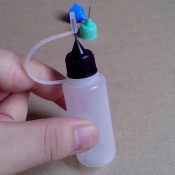 

2500Pcs Empty Metal Needle Bottle LDPE 15ML Plastic Needle Bottles With Screw Metal Needle Cap Liquid