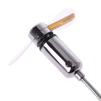 

Flexible Gooseneck USB LED Clock Fan with Real Time Display For Notebook PC M6CB