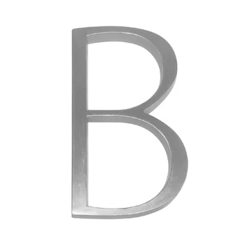 

5 in Floating House Number #0-9 Letter A B C Name Plate Door Alphabet Letters Dash Slash Sign 5 Inch.Zinc Alloy Satin Nickel