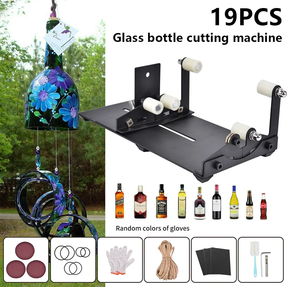 19pcs DIY Glass Bottle Cutter Adjustable Size Metal Glassbottle Cut Machine Wine For Bottles Cutting Bottle-Cutter | Инструменты