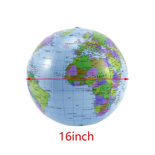 Inflatable Globe Education Geography Toy Map Balloon Beach Ball 40cm Develop Intelligence Non-toxic Materials Pvc Durable Map 6