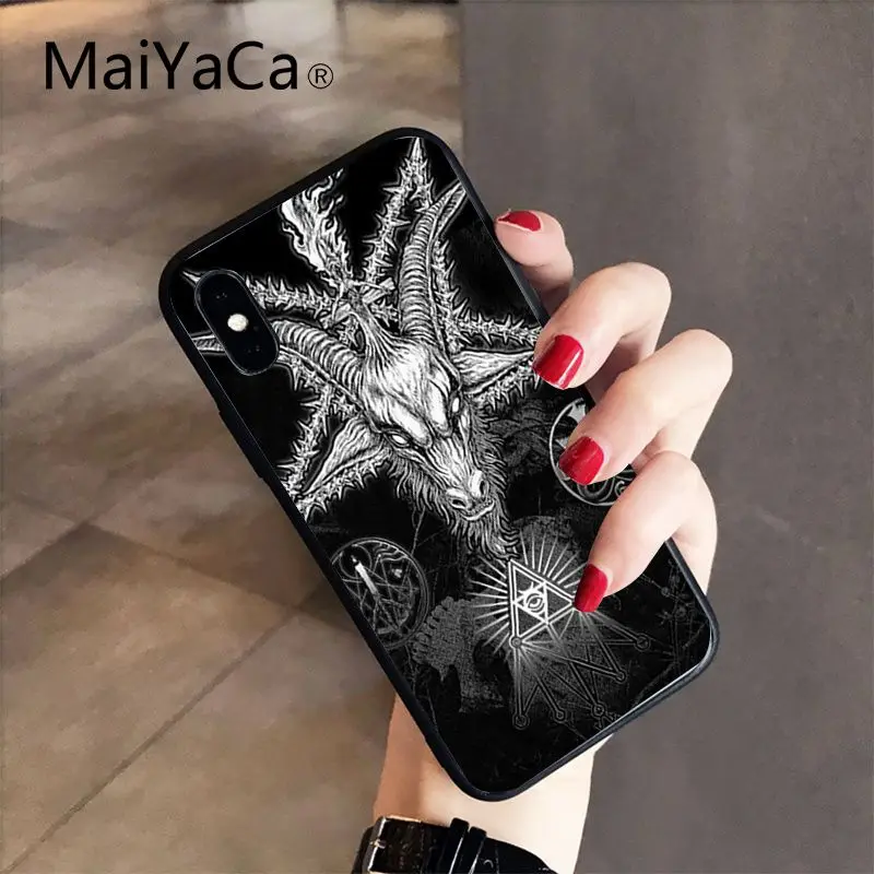 MaiYaCa дьявол, сатана высокое качество чехол для iPhone X XS MAX, 6, 6 S, 7, 7 plus, 8, 8 Plus, 5 5S XR 10 Чехол