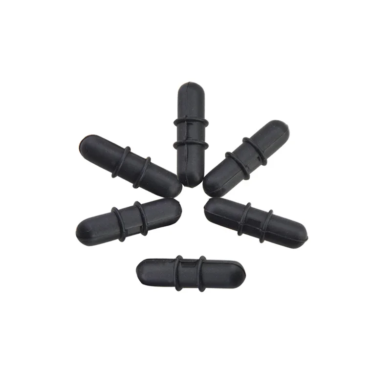black 6pcs 6 шт. охотничьи составные лук конечности стабилизатор Резиновый демпфер глушитель уменьшить вибрацию и шум стрельба амортизатор Рогатка - Цвет: black 6pcs