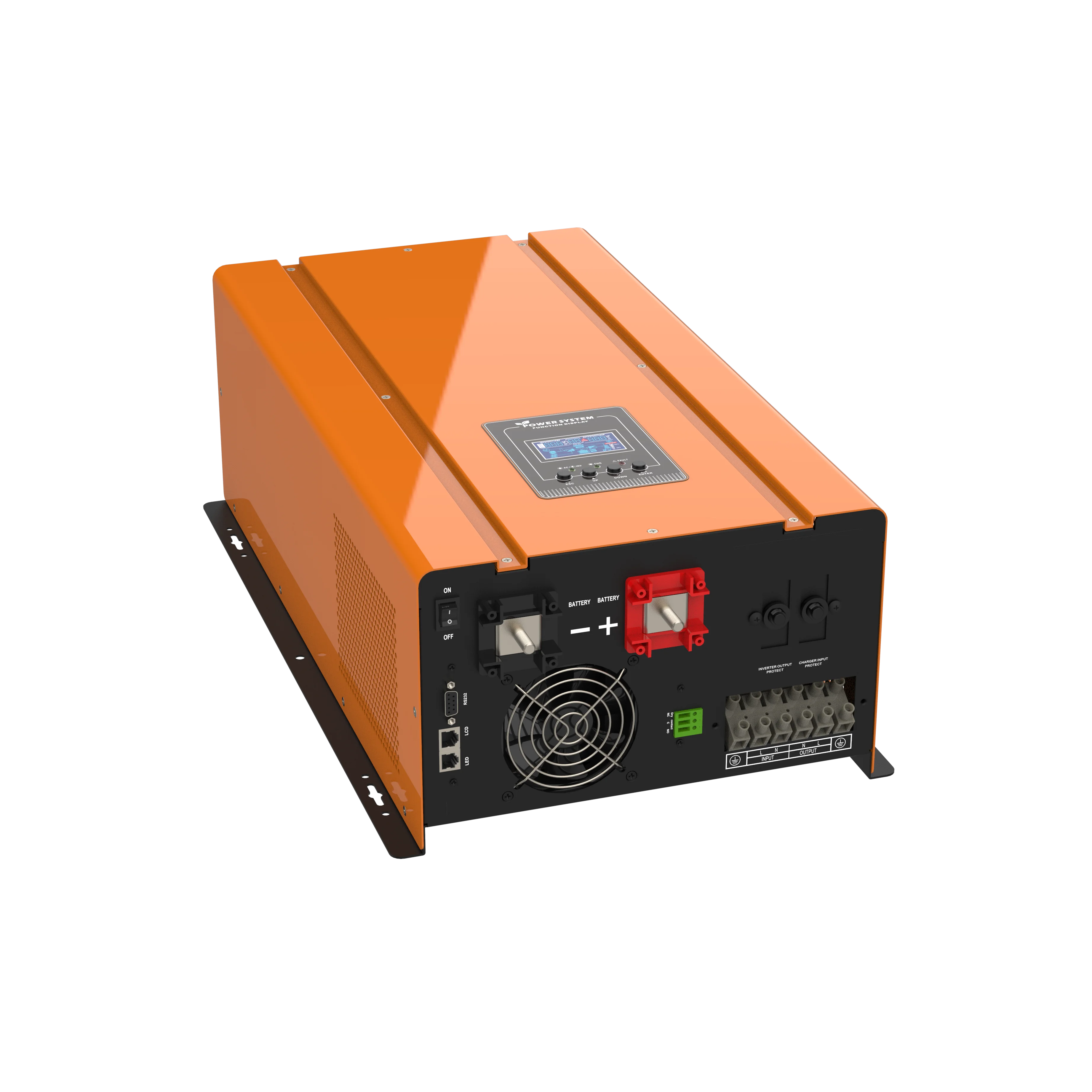 Low Frequency 6KW 10KW 48V DC to 220VAC Pure Sine Wave Off Grid Power Inverter with Battery Charger and UI Transformer