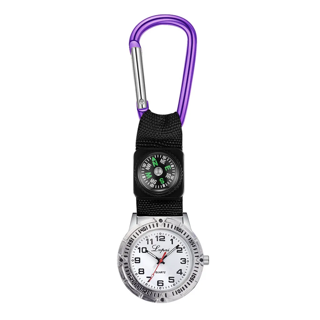 Часы для медсестры, модный дизайн, карманные часы для медсестры с компасом, повседневные кварцевые часы, медицинские часы, Krankenschwester Uhr# H0 - Цвет: Фиолетовый