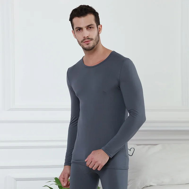 male -darkgray Jerrinut плюс размер кальсоны для женщин Мужчины 3XL 4XL 5XL 6XL комплект термобелья зимняя одежда женский мужской теплый костюм большой размер - Цвет: male -darkgray