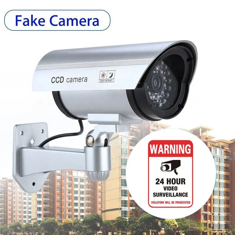 2 шт. поддельные камеры Крытый водонепроницаемый Склад безопасности CCTV камера