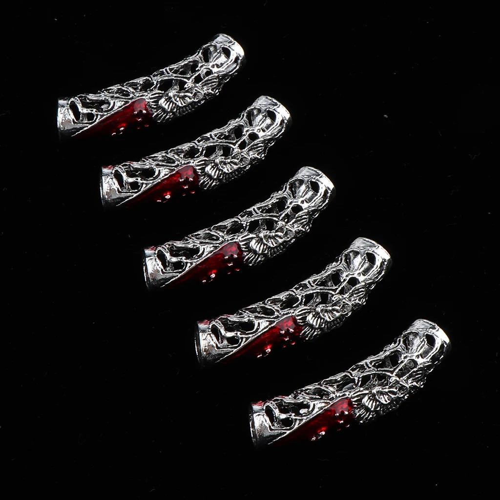 Lots 10 DIY Dreadlocks Hair Beads Hair Braid Rings Cuffs Hair Jewelry Decors Hair Extensions Rings Braiding Clips