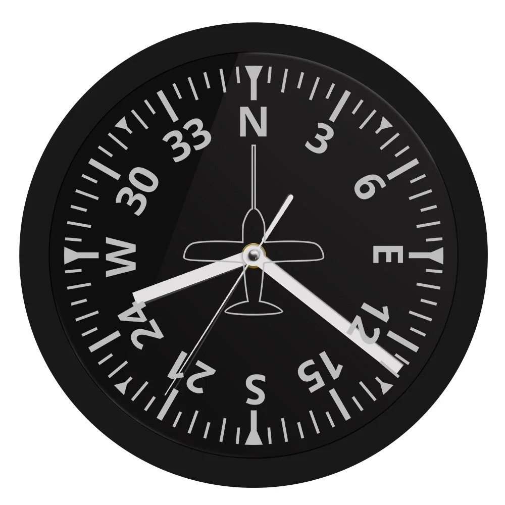 Aircraft Gauges Cockpit Instruments Aviation LED Lighting Wall Clock Airplane Control Luminous Wall Watch Pilot Home Decor Clock