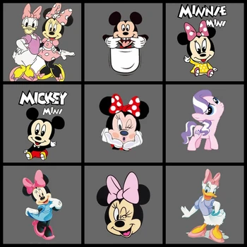 

Cute Anime Mouse Boy Girl Ironing Stickers Cartoon Patches for Clothing Heat Transfer for Children Clothes T-shirt Patch Decor