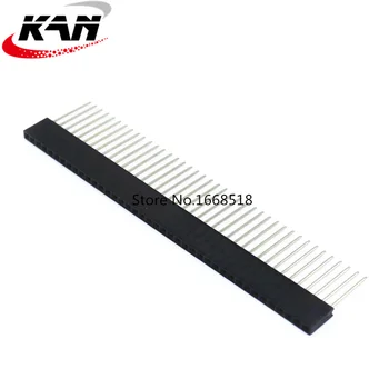 

2.54mm pitch 1*40P extension pin busbar pin header socket gold plated PC104 extended row socket Needle length 14.5MM