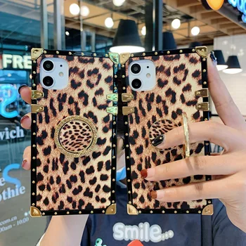 

Luxury Leopard print heart box phone case for iphone 11pro max CASE for iphone XS MAX case X XR 6 6S 7 8 plus snake capa 7plus