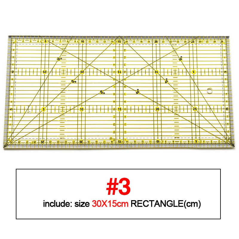 Règle De Patchwork De Dessin, Règle Transparente Acrylique De Haute
