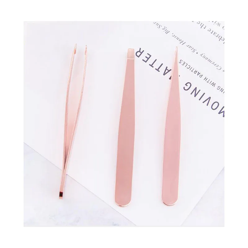 Пинцет из нержавеющей стали косой зажим для бровей ремонтный скошенный