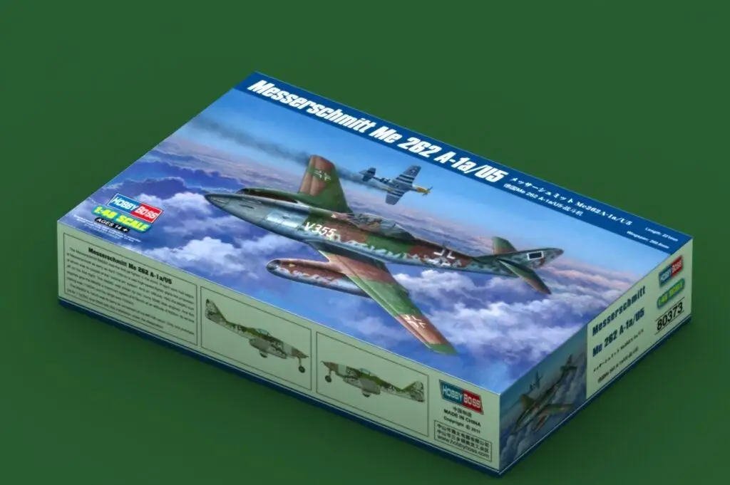 

Модель Hobbyboss 1/48 80373, набор моделей Messerschmitt Me262A-1a/U5