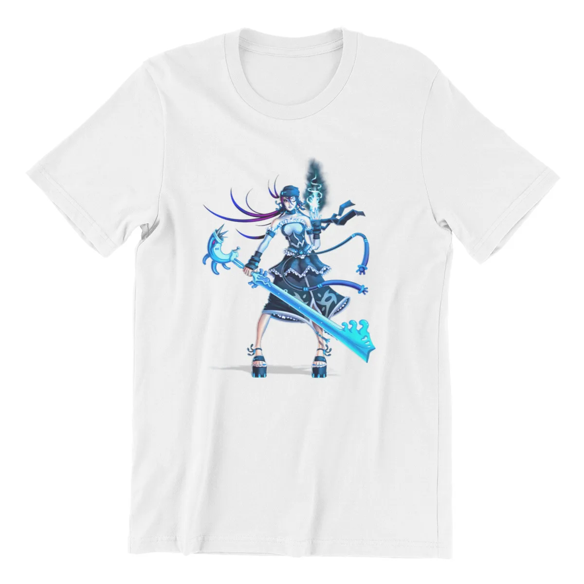 Men&amp#39s T-shirt Space Pirate Girl Wholesale&ampnbspClothes Funny Punk Men Cotton Tshirt Hip Hop Tees Tops Harajuku Streetwear | Мужская