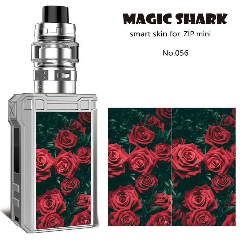 Магическая Акула капитан американская змея V-Vendetta Череп Роза Vape стикер пленка чехол Обложка кожа для Voopoo Alpha Zip mini - Цвет: 056