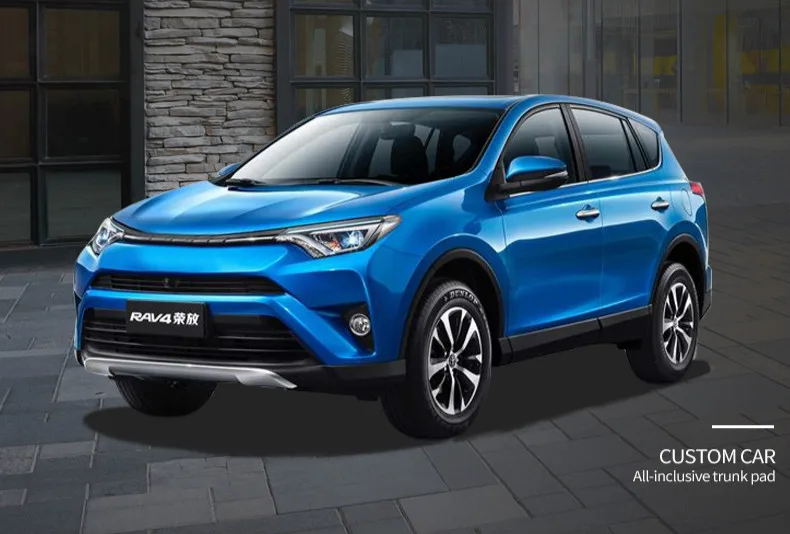 Специальные 3D TPE XPE полностью покрытые автомобильные коврики багажника для Toyota RAV4 Водонепроницаемая прочная задняя сетка для предметов ковров