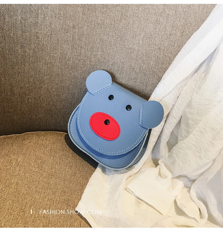 Bear Blue Креативный ПВХ блестящая лазерная сумка креативный Рюкзак кошелек мультфильм Медведь Кролик монета нулевой кошелек промо подарки - Color: Bear Blue