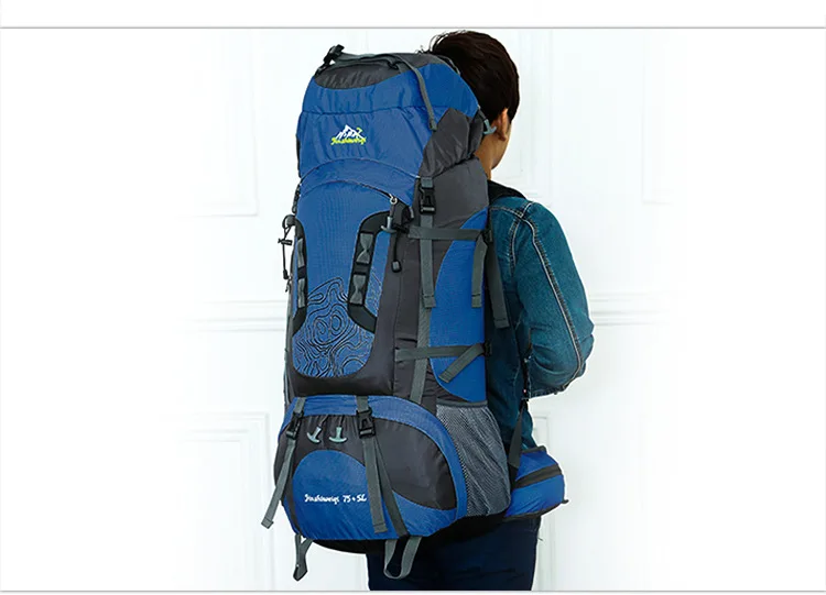 Стиль спортивная сумка рюкзак альпинистский 80 литров большой емкости походный рюкзак с подставкой напрямую от производителя продажи