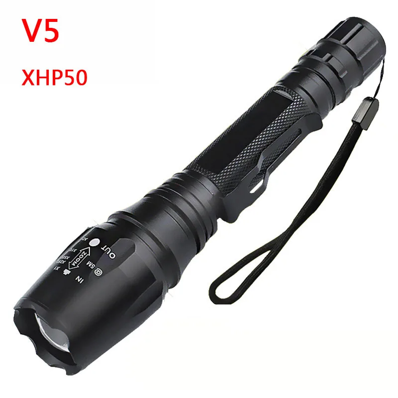 Litwod Z25 50000lm CREE XHP70.2 32 Вт Мощный тактический светодиодный фонарик с зумом для объектива 2 шт. 18650 батарея - Испускаемый цвет: Option E