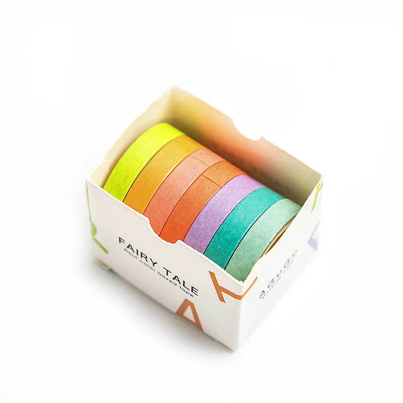 Разноцветный лента Washi блокнот ручной работы Рукоделие изоляционная школьные