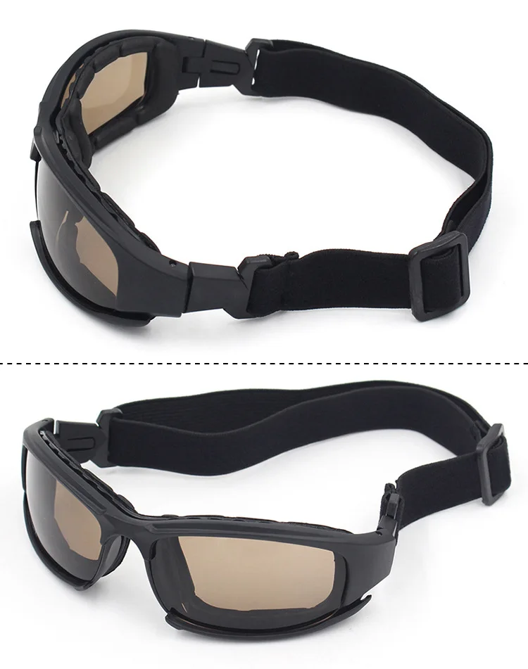 Factory Direct Selling Wholesale Polarized Light Set Military Version of America X7 Eye-protection Goggles Tactical Sunglasses S