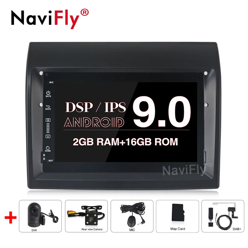Android 9,0 8 Core ips DSP автомобильный Радио dvd-плеер gps навигация Мультимедиа для Fiat Ducato 2008- Citroen Jumper peugeot Boxer - Цвет: 4Core Camera DVR DAB