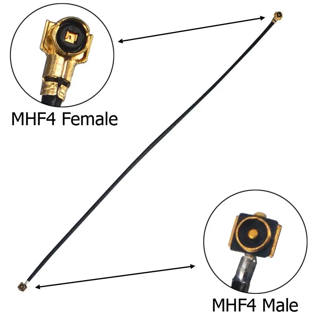 10 шт. RF IPX IPEX MHF4 male to MHF 4 female 0 81 мм кабель Pigtail коаксиальный Джемпер см антенный для