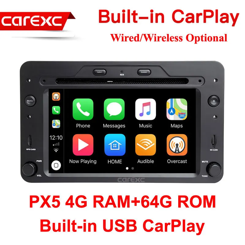 CarExc Android 9,0 gps-навигация Авторадио CarPlay для Alfa Romeo 159 автомобиль Brera spider Sportwagon 2006 автомобильный dvd-плеер головное устройство - Цвет: PX5 64G ROM