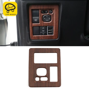 

CarManGo for Toyota Land Cruiser Prado 150 2018 2019 Car Front Headlight Switch Button Panel Cover Trim Frame Sticker Accessorie