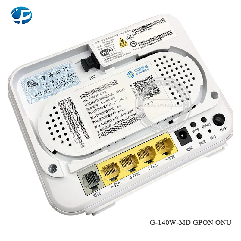 10 шт. Alcatel lucent Лучшая цена GPON ONU G-140W-MD 1GE+ 3FE+ 1Tel+ Wifi+ USB волоконно-оптическое оборудование режим маршрутизатора английская прошивка