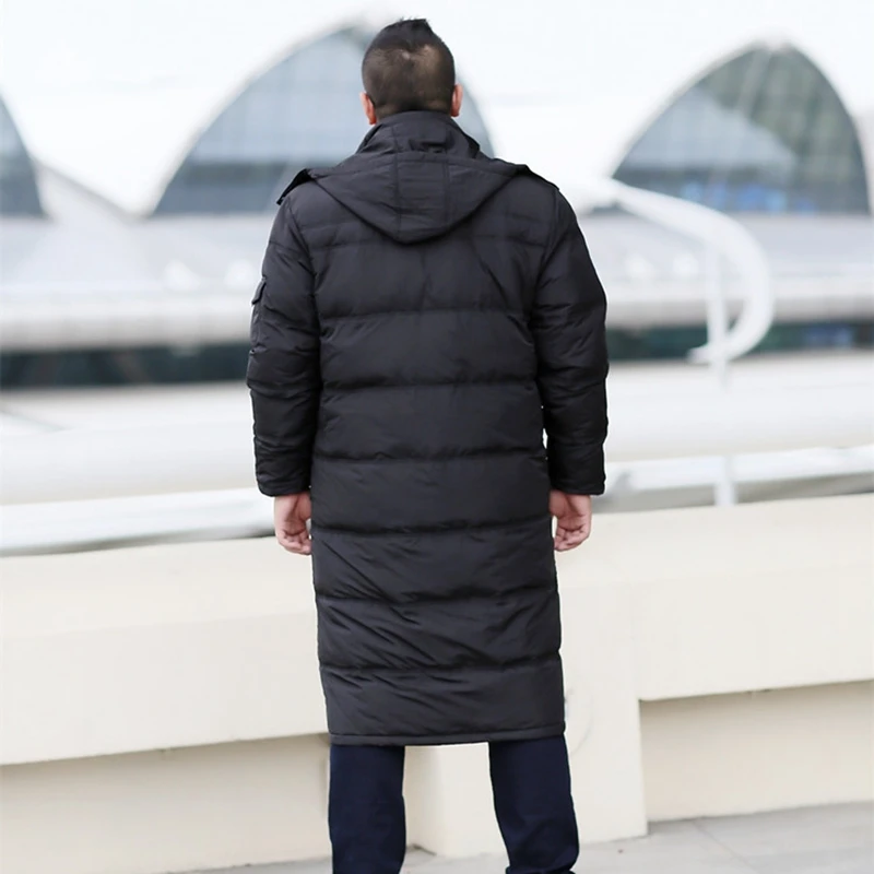 Winter long down jacket tall big size fat XL coat Overknee 10XL 9XL plus size long paragraph male winter clothes 8XL 7XL 6XL