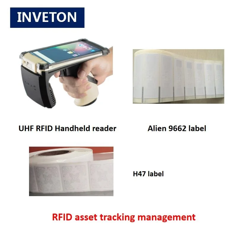 Управление запасами длинный диапазон android uhf rfid идентификационный портативный rfid считыватель 900 МГц bluetooth 7 м uhf Ручной Считыватель rfid