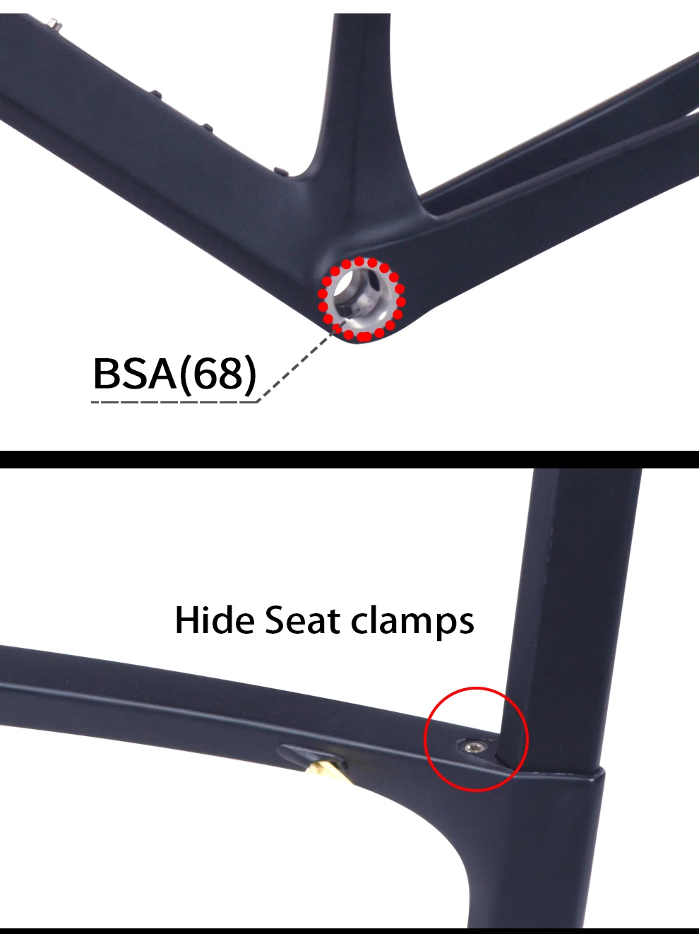 Excellent BXT Carbon Road Frame 700C V brakes Di2 Mechanical UD matte glossy cycling race bicycle frameset Free shipping 6