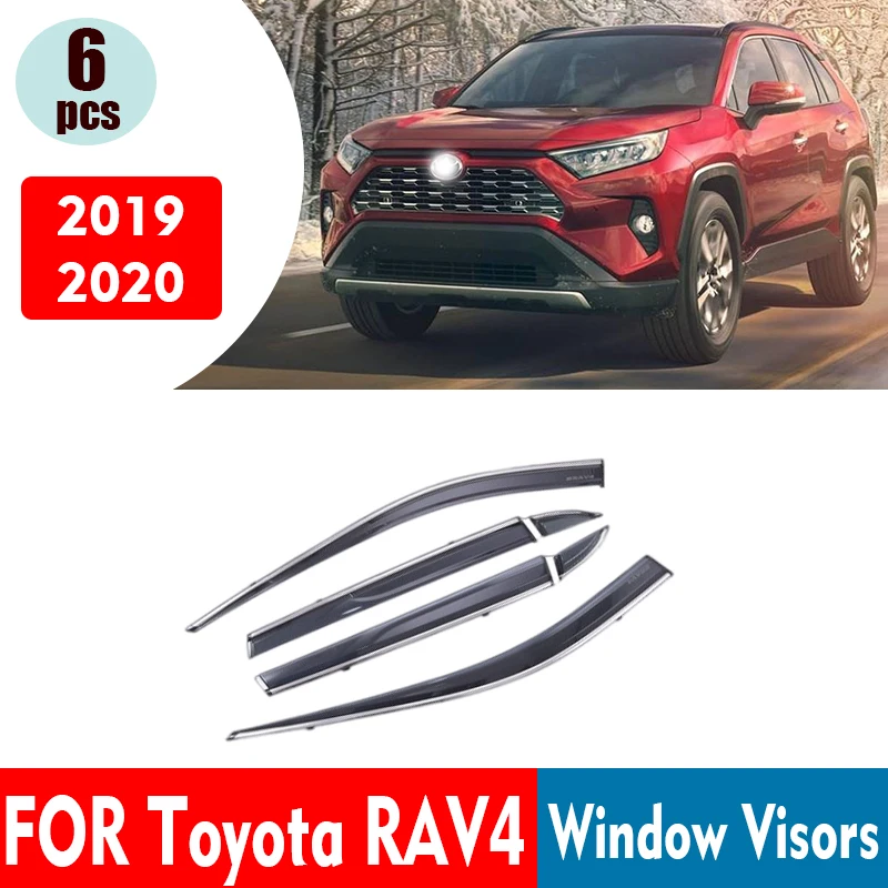 Для Toyota RAV4 XA50 оконные козырьки солнцезащитные от дождя дефлектор дыма 6 шт. / 1 ste