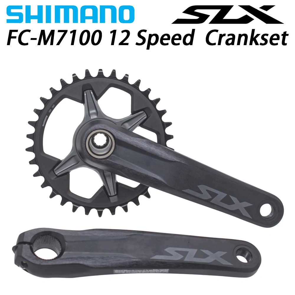 SHIMANO DEROE SLX FC M7100 1 HOLLOWTECH II 12 скоростей MTB шатун 30T 32T 34T 170 мм 175 | Спорт и развлечения