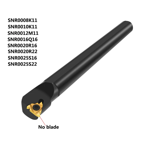 SNR Threading Boring Bar Set With Inserts - 4 Lathe Tool Holders & 14 Carbide Inserts For Internal Threading (8mm, 10mm, 12mm, 13mm Shanks)