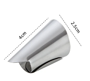 Stainless steel nail care 304 finger protector peeling peeling cover set pine nuts pistachio kitchen tools stainless steel hand