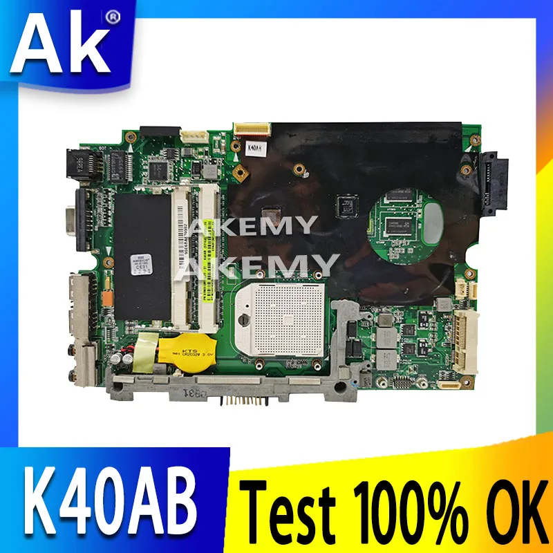 AK K40AB материнская плата для ноутбука For Asus K40AD K40AF K50AB K50AD K50AF K40IJ K50IJ K40 K50 тестовая