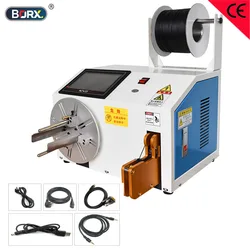 Electric high speed tie winding machine charger wire tie twist winding and tie equipment Shielded HDMI cables bundle rubber tied